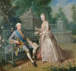 Louis Jean Marie de Bourbon, Duc de Penthièvre avec sa fille, Louise-Marie Adélaïde